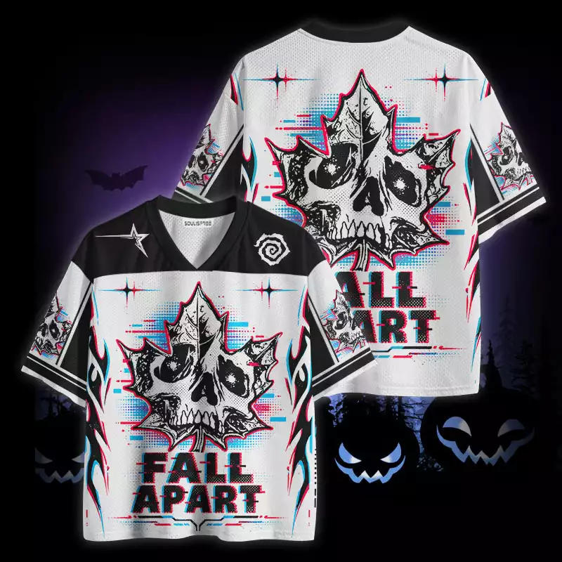 Soulisfree Skeleton Fall Apart Mesh Jersey