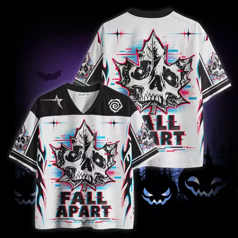 Soulisfree Skeleton Fall Apart Mesh Jersey