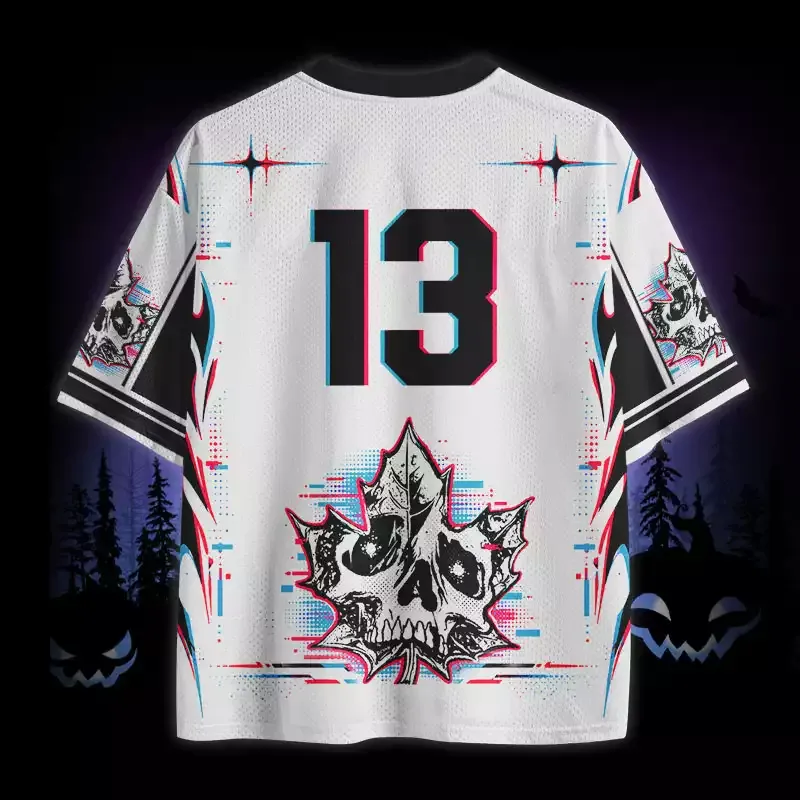 Soulisfree Skeleton Fall Apart Mesh Jersey