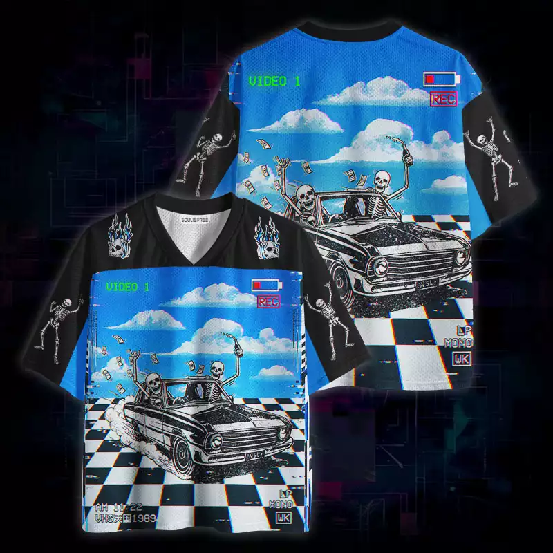 Soulisfree Skeleton Joyride VHS Mesh Jersey