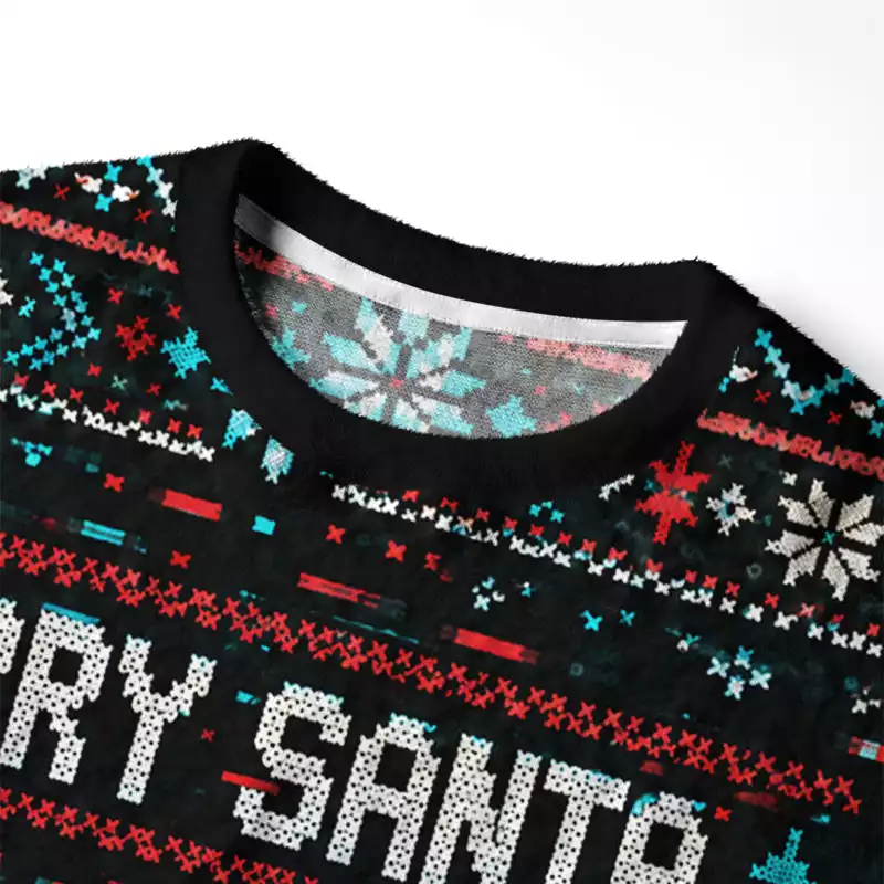 Soulisfree Sorry Santa Been Feral All Year Fuzzy Crewneck Sweater