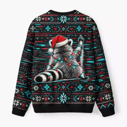 Soulisfree Sorry Santa Been Feral All Year Fuzzy Crewneck Sweater