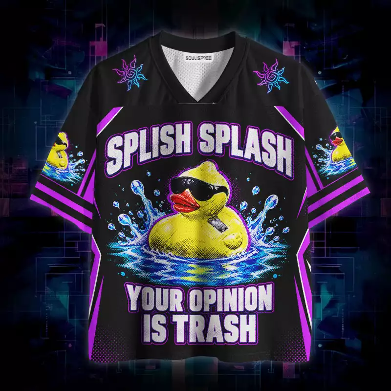 Soulisfree Splish Splash Your Opinion Is Trash Mesh Jersey