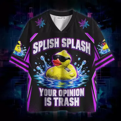 Soulisfree Splish Splash Your Opinion Is Trash Mesh Jersey