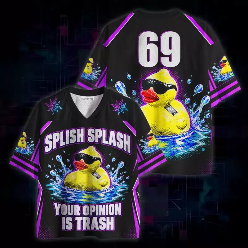 Soulisfree Splish Splash Your Opinion Is Trash Mesh Jersey