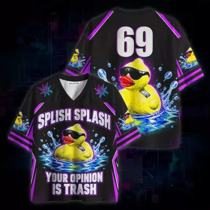 Soulisfree Splish Splash Your Opinion Is Trash Mesh Jersey