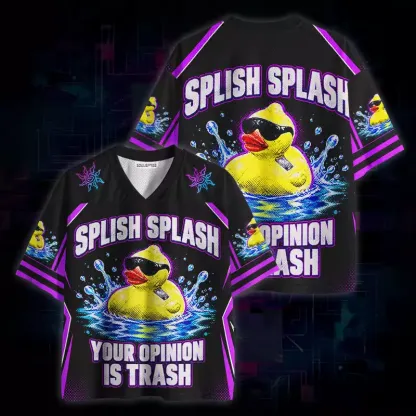 Soulisfree Splish Splash Your Opinion Is Trash Mesh Jersey