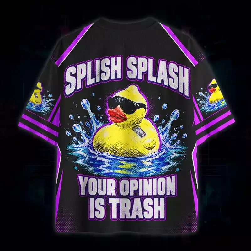 Soulisfree Splish Splash Your Opinion Is Trash Mesh Jersey