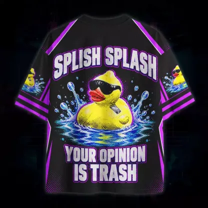 Soulisfree Splish Splash Your Opinion Is Trash Mesh Jersey