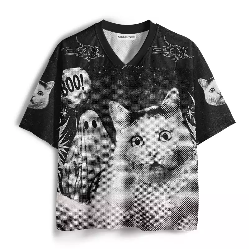 Soulisfree Spooked Cat Mesh Jersey