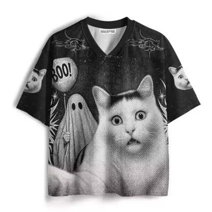 Soulisfree Spooked Cat Mesh Jersey