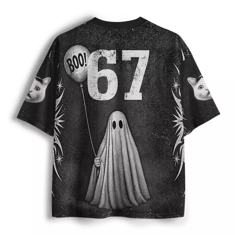 Soulisfree Spooked Cat Mesh Jersey