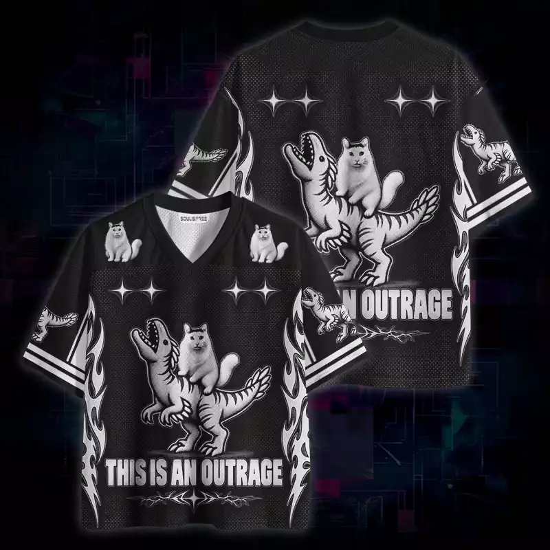 Soulisfree This Is An Outrage Mesh Jersey