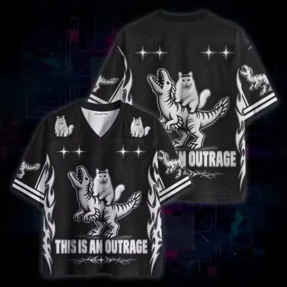 Soulisfree This Is An Outrage Mesh Jersey