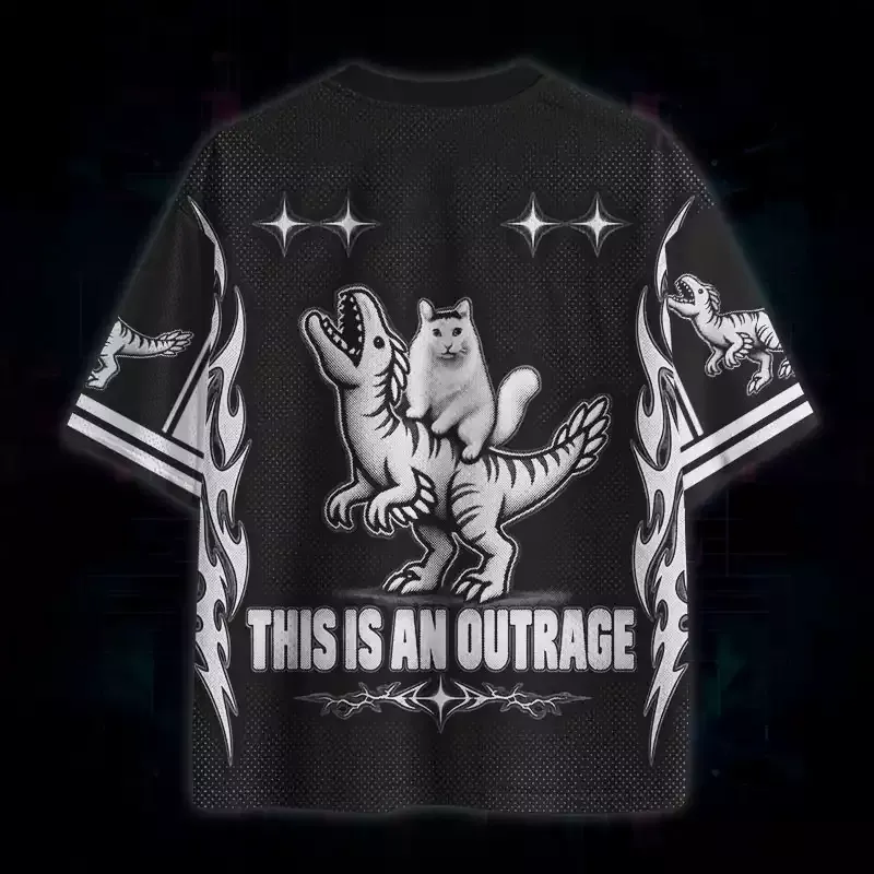 Soulisfree This Is An Outrage Mesh Jersey