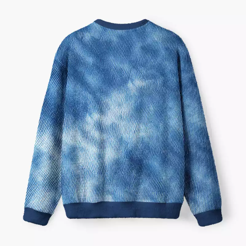 Soulisfree Vintage Raccoon Fuzzy Crewneck Sweater