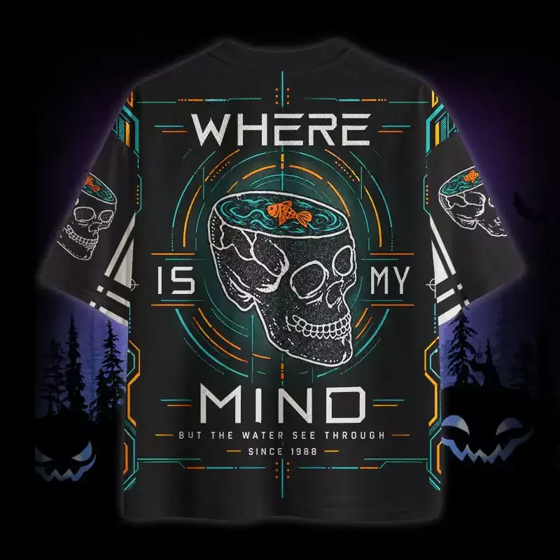 Soulisfree Where Is My Mind But The Water See Through Mesh Jersey