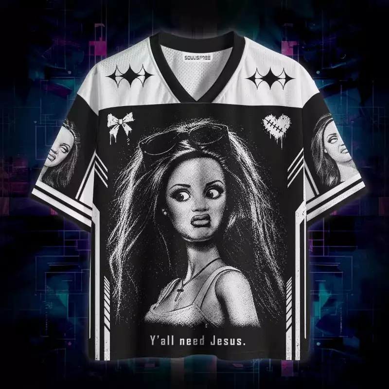 Soulisfree Y'all Need Jesus Mesh Jersey
