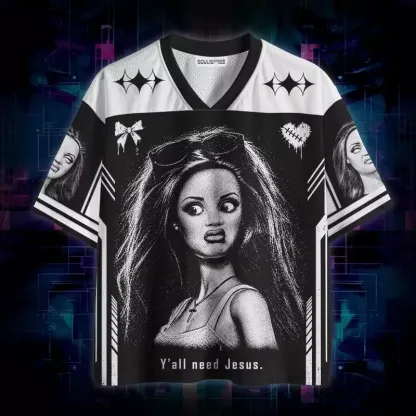 Soulisfree Y'all Need Jesus Mesh Jersey