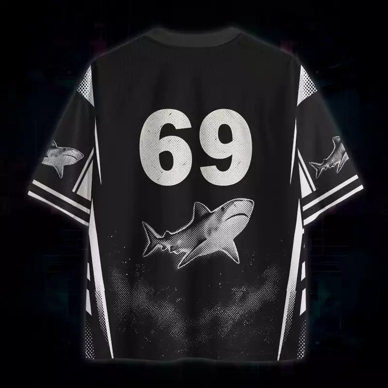 Soulisfree Yippee Shark  Mesh Jersey