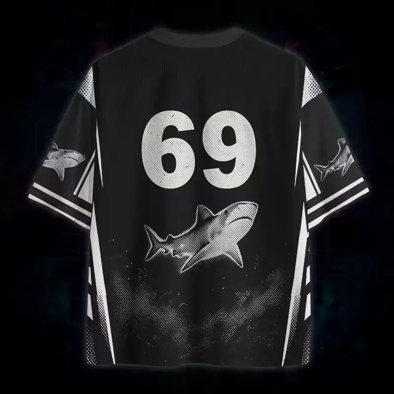 Soulisfree Yippee Shark  Mesh Jersey