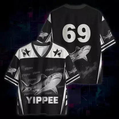 Soulisfree Yippee Shark  Mesh Jersey