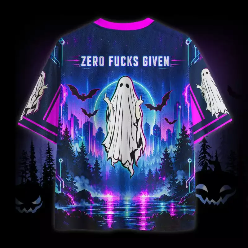 Soulisfree Zero Fucks Given Ghost Mesh Jersey