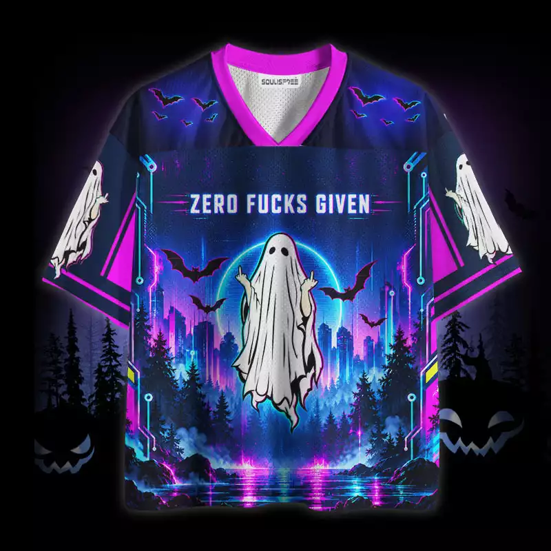 Soulisfree Zero Fucks Given Ghost Mesh Jersey