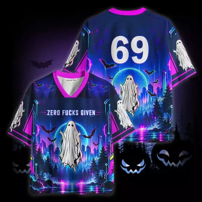 Soulisfree Zero Fucks Given Ghost Mesh Jersey