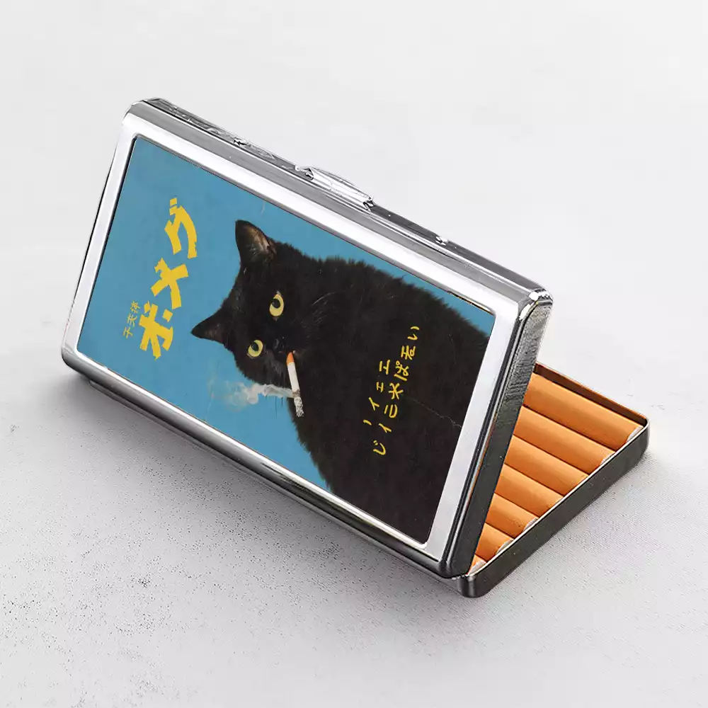 Soulisfree Not My Problem Black Cat Metal Pocket Case