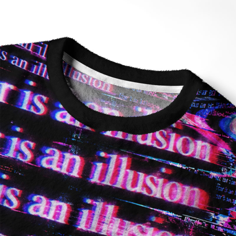 Soulisfree Fear Is An Illusion Fuzzy Crewneck Sweater