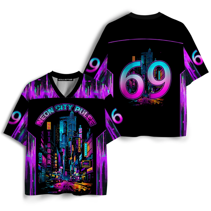 Soulisfree Neon City Pulse Mesh Jersey