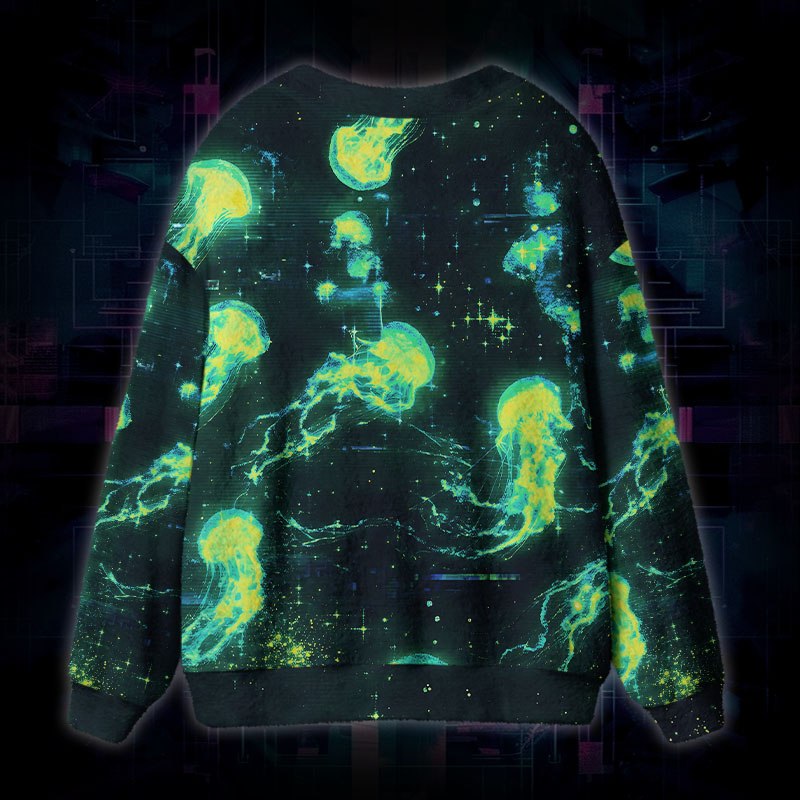 Soulisfree  Drift Into The Unknown Fuzzy Cardigan Sweater 