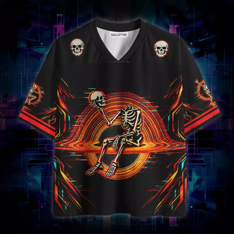 Soulisfree Neon Skeleton Portal Mesh Jersey