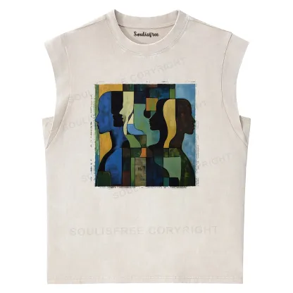 Great Thinker Washed Tank Tops