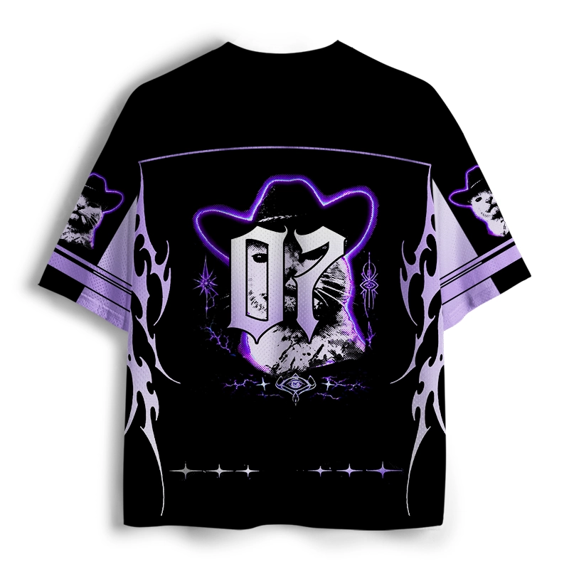 Soulisfree Cowboy Cat Mesh Jersey