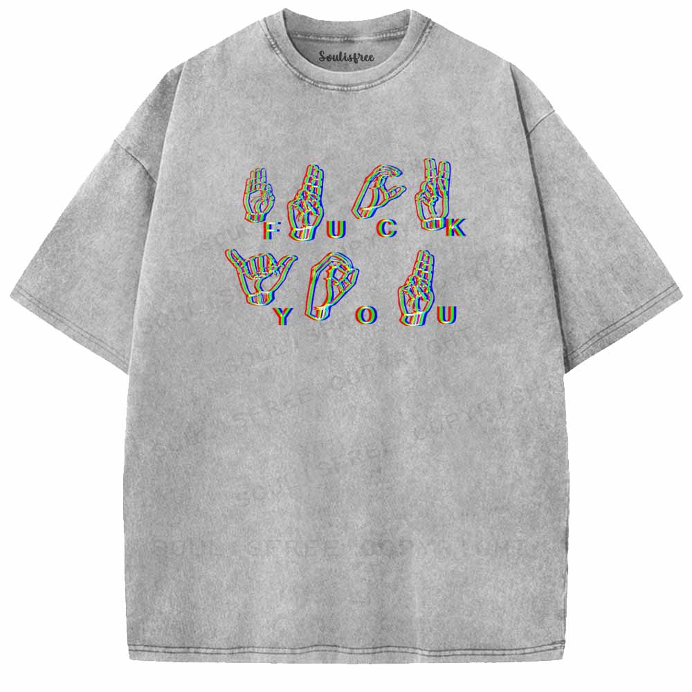 Soulisfree UNAPOLOGETIC SIGNS Washed Tee