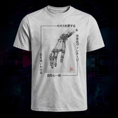 Soulisfree Cyberpunk Mechanical Hand Classic Tee