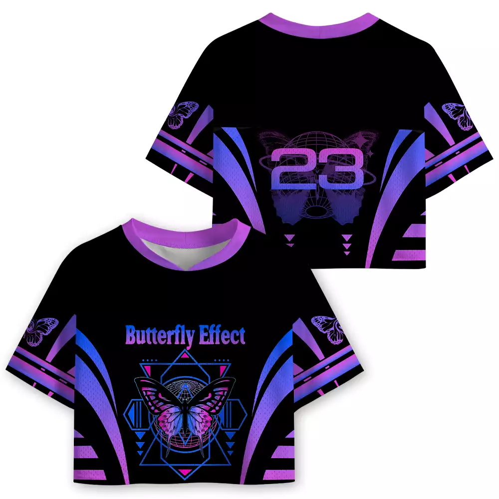 Soulisfree Chaos Theory Cropped Mesh Jersey