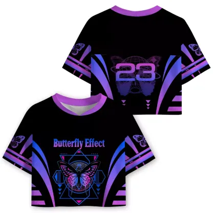 Soulisfree Chaos Theory Cropped Mesh Jersey