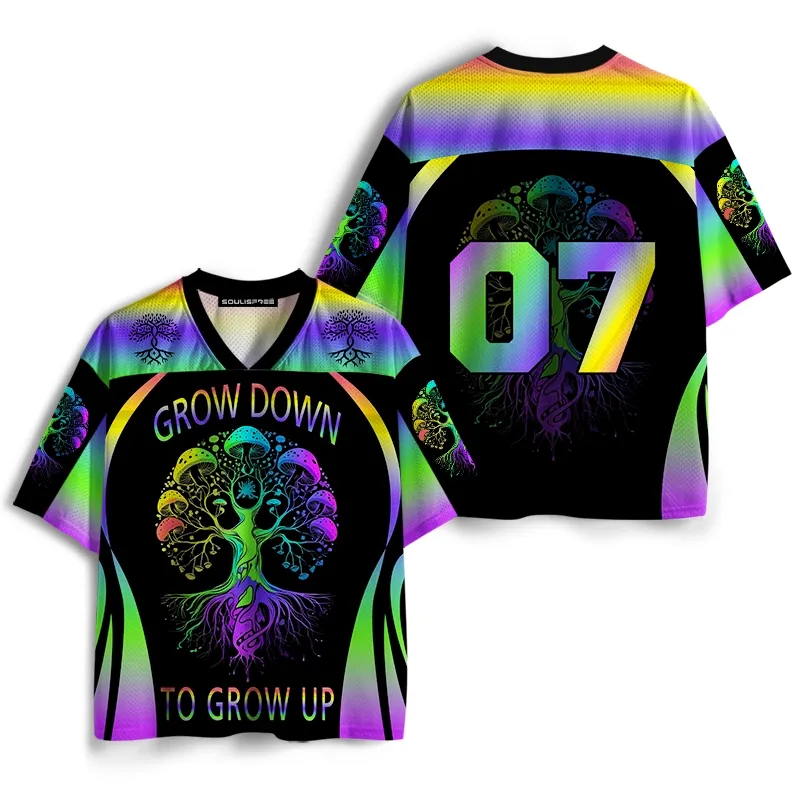 Soulisfree Grow Down Mushroom Tree Mesh Jersey