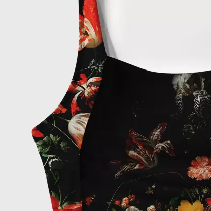 Soulisfree Dark Bouquet One‑Piece Swimsuit