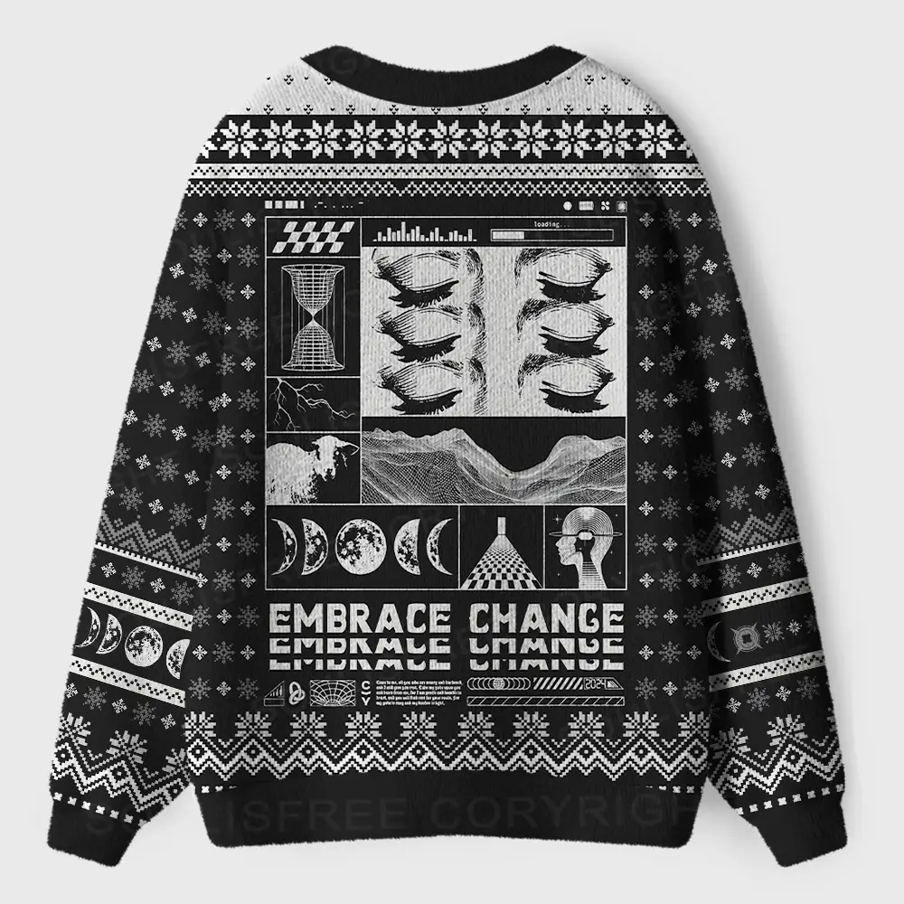 Embrace Chance Ugly Cardigan Sweaters