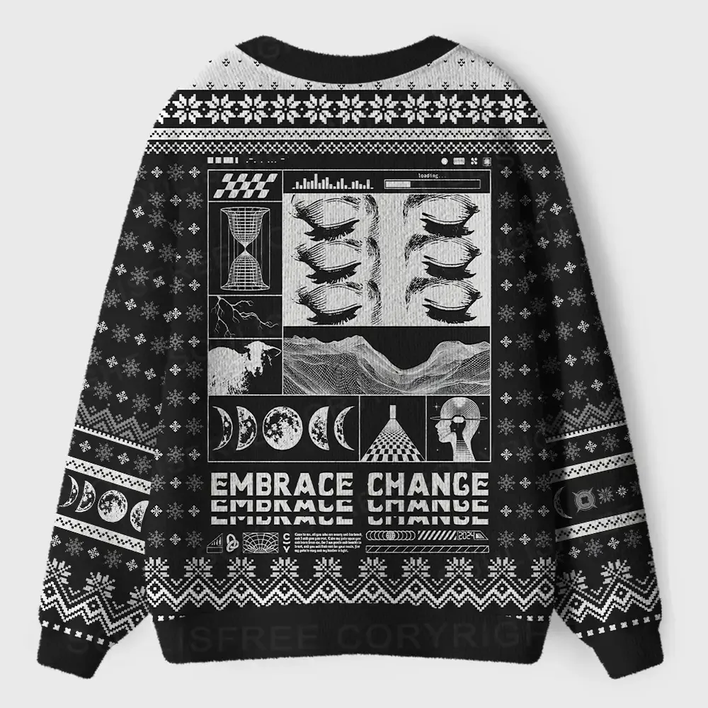 Embrace Chance Ugly Cardigan Sweaters