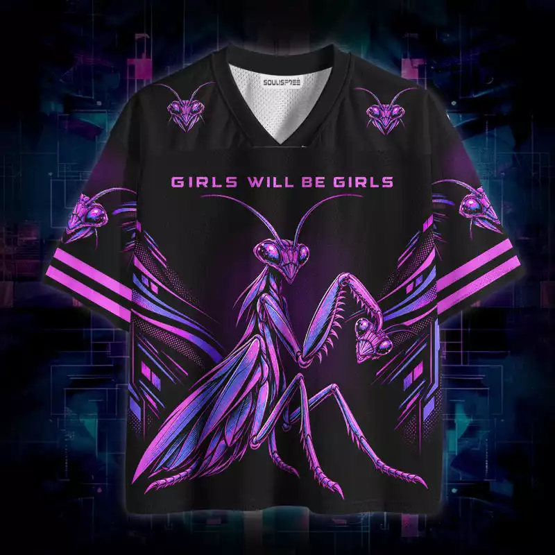 Soulisfree Girls Will Be Girls Mesh Jersey