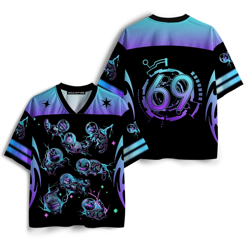 Soulisfree SPACE CYBER CATS Mesh Jersey