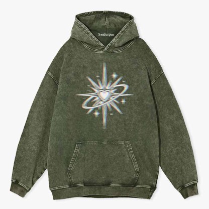 Soulisfree  Chromatic Cosmic Love Washed Hoodie