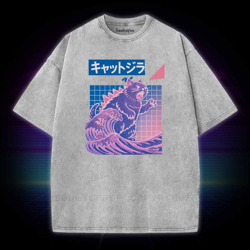 Soulisfree Wave Of Kyattojira Washed Tee