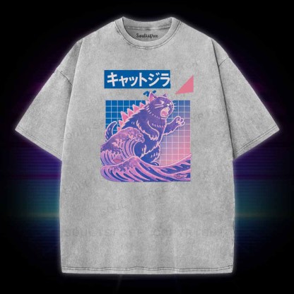Soulisfree Wave Of Kyattojira Washed Tee