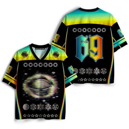 Soulisfree GEOMETRIC COSMOS Mesh Jersey